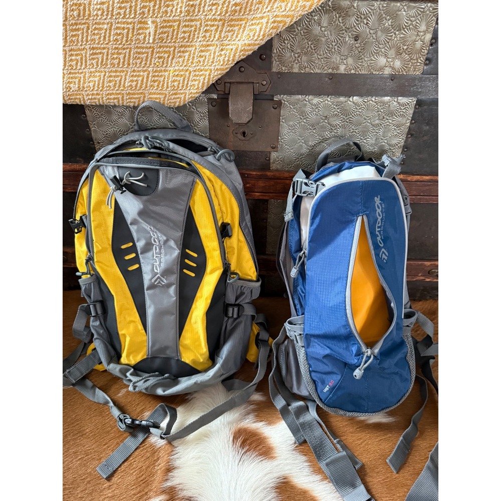 Outdoor Products Hiking Hydration Backpack Bundle 2pk Mist 2.0 Daypack Yellow